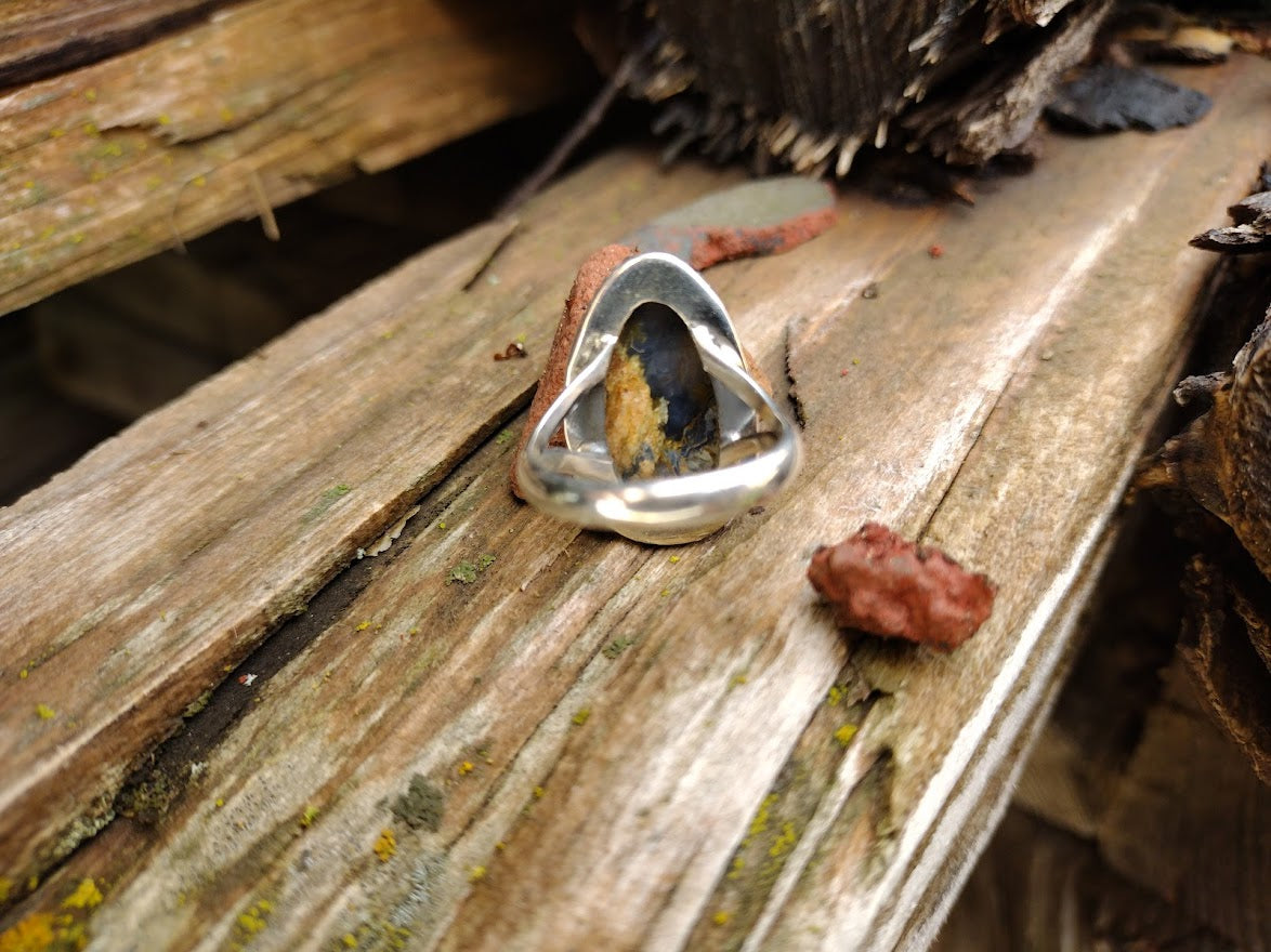 Sterling Silver Pietersite Ring Size 6.5