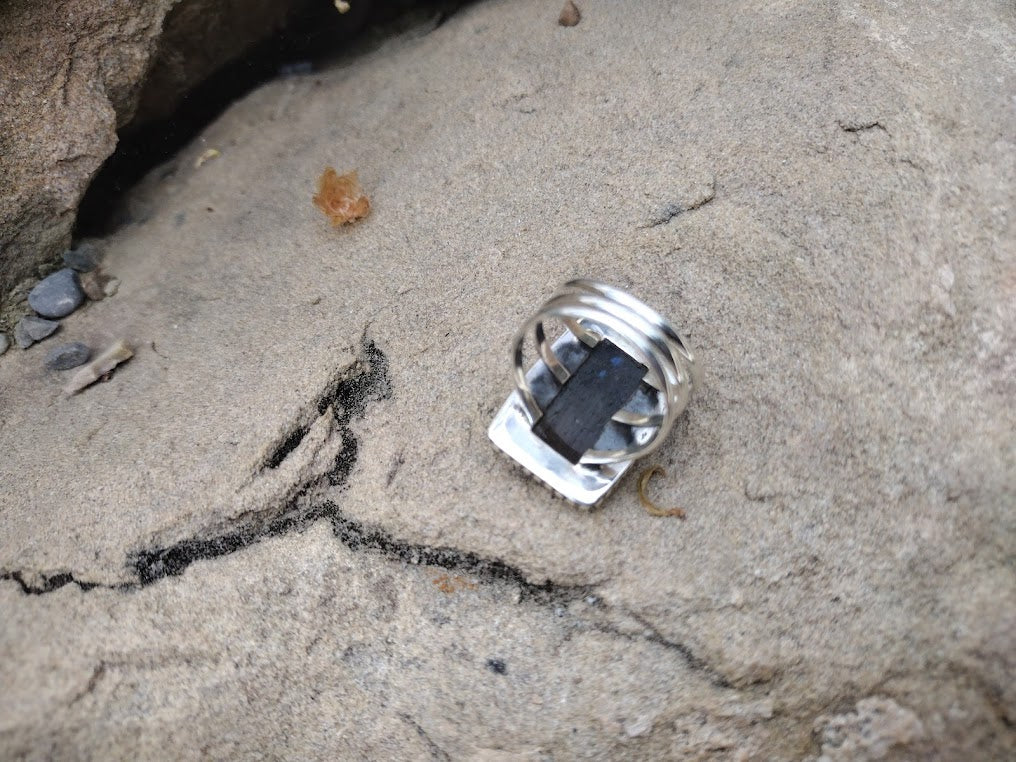 Sterling Silver Labradorite Ring Size 7.5