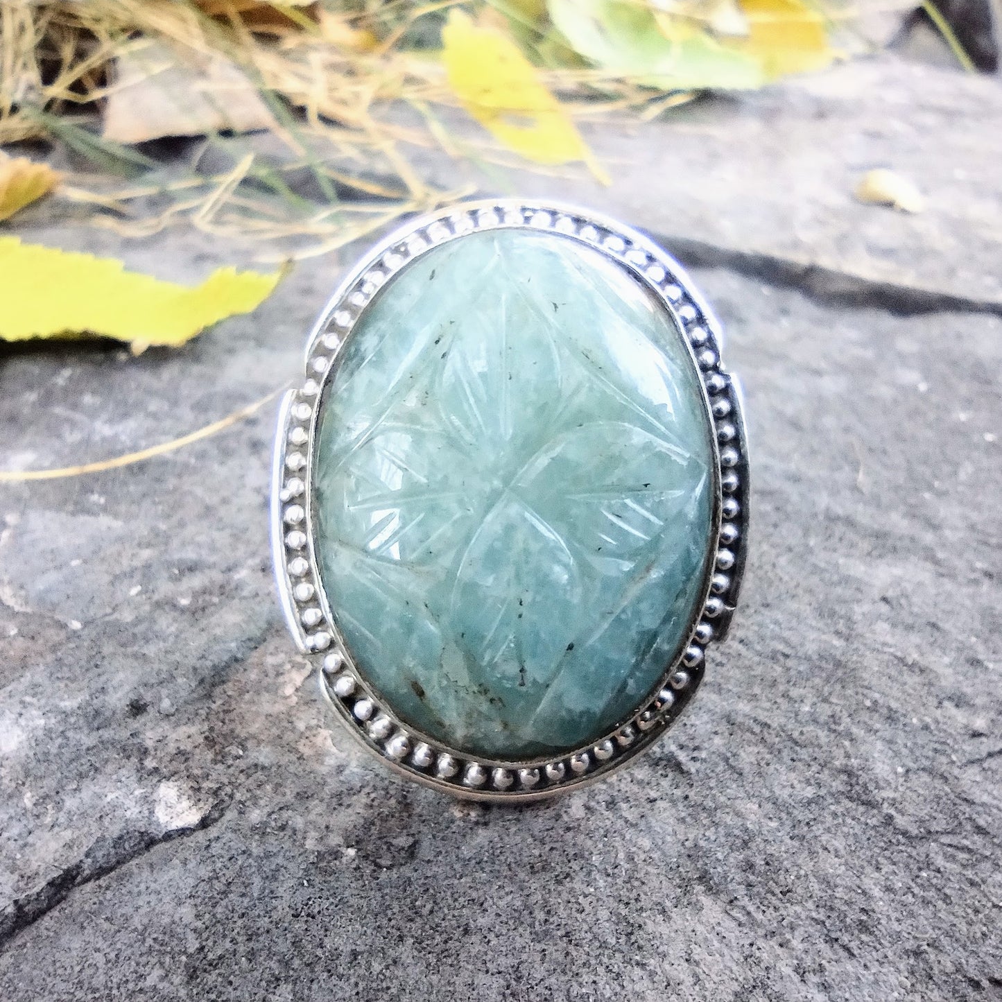 Aquamarine Ring | Size 7.5