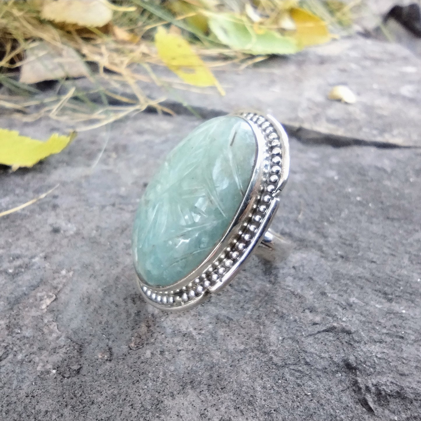 Aquamarine Ring | Size 7.5