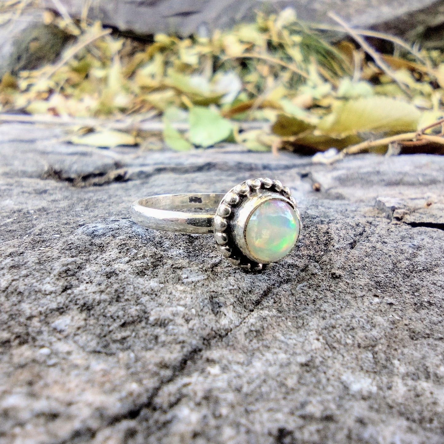 Ethiopian Fire Opal Ring | Size 7