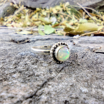 Ethiopian Fire Opal Ring | Size 7