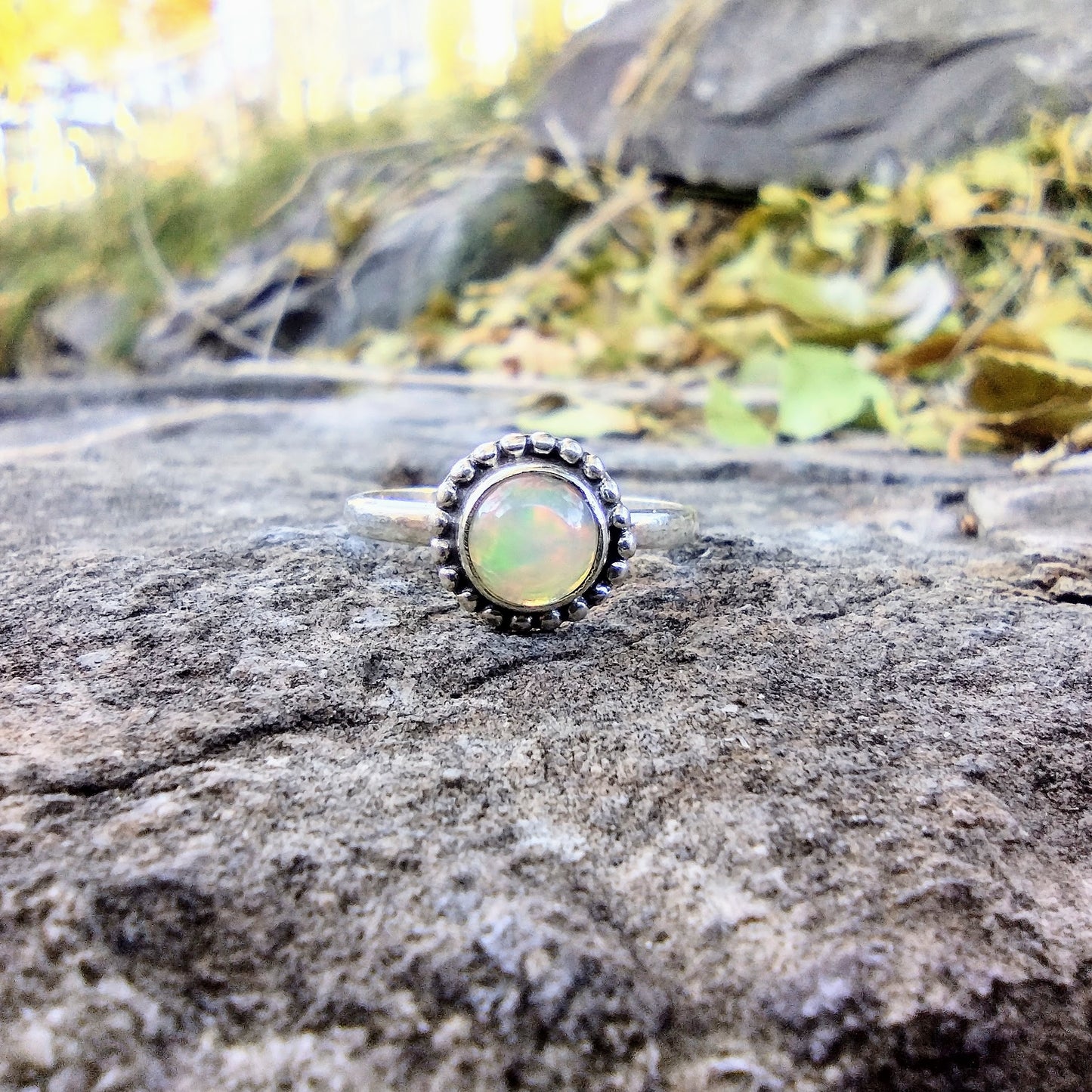 Ethiopian Fire Opal Ring | Size 7