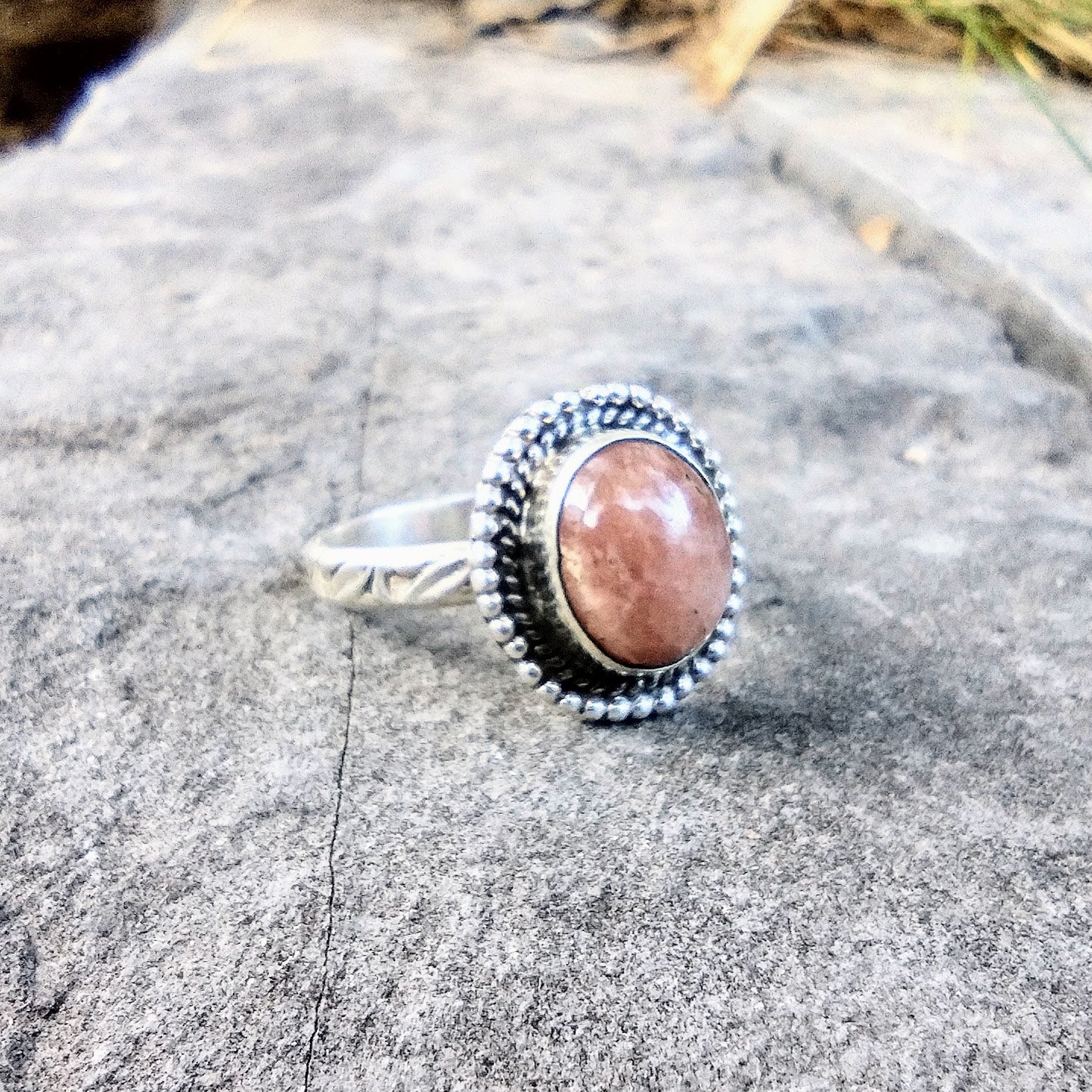 #J22 Natural Peach Sunstone