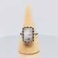Sterling Silver Flash Rainbow Moonstone Ring Size 7.5