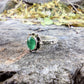 Sterling Silver Zambian Emerald Ring Size 7